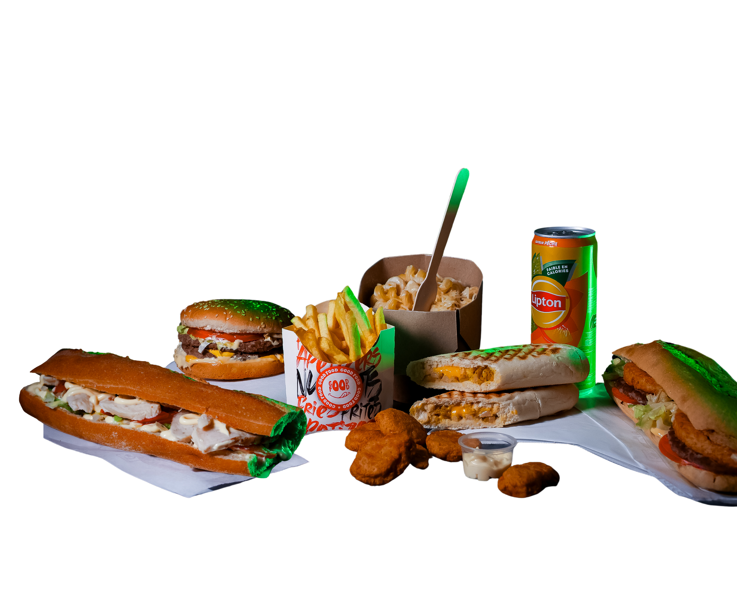 Fast food de nuit à Montauban : burgers, paninis, frites et boissons de L'After